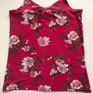 Ladies Floral Tank Top, Sz M